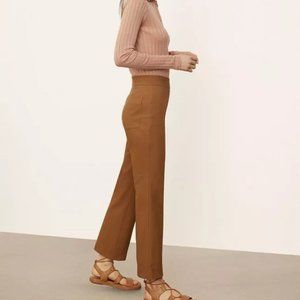 VINCE Cropped Kick Flare Pants In Toffee